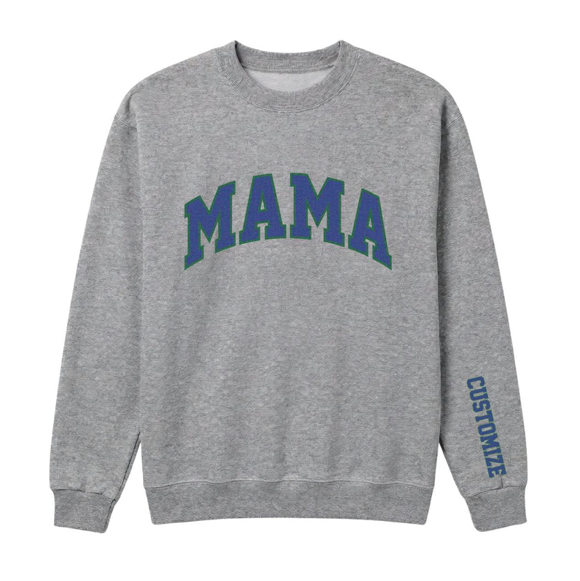 MAMA Personalized Printed Sweatshirt, Gray