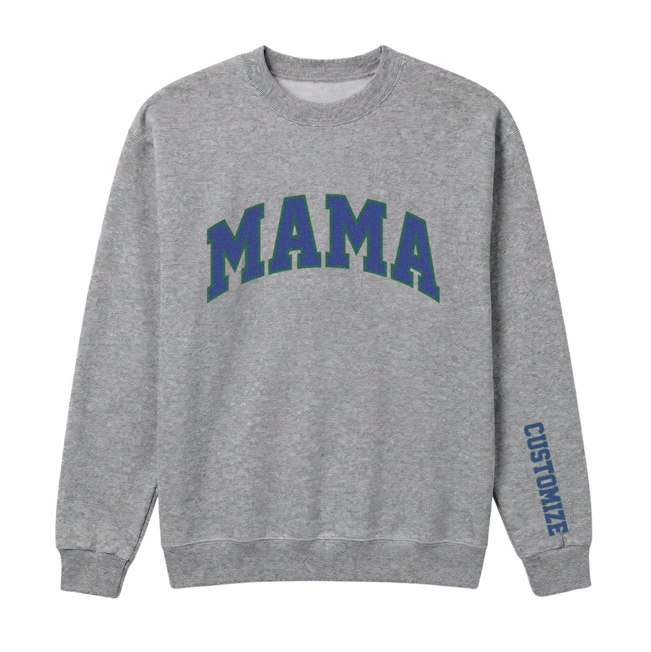 MAMA Personalized Printed Sweatshirt, Gray