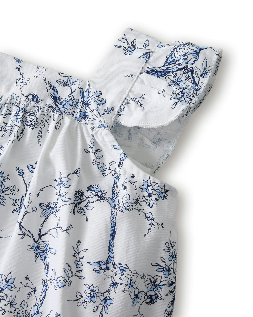 Girl's Twill Clara Short Set in Timeless Toile