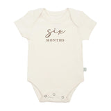graphic bodysuit | six months milestone taupe