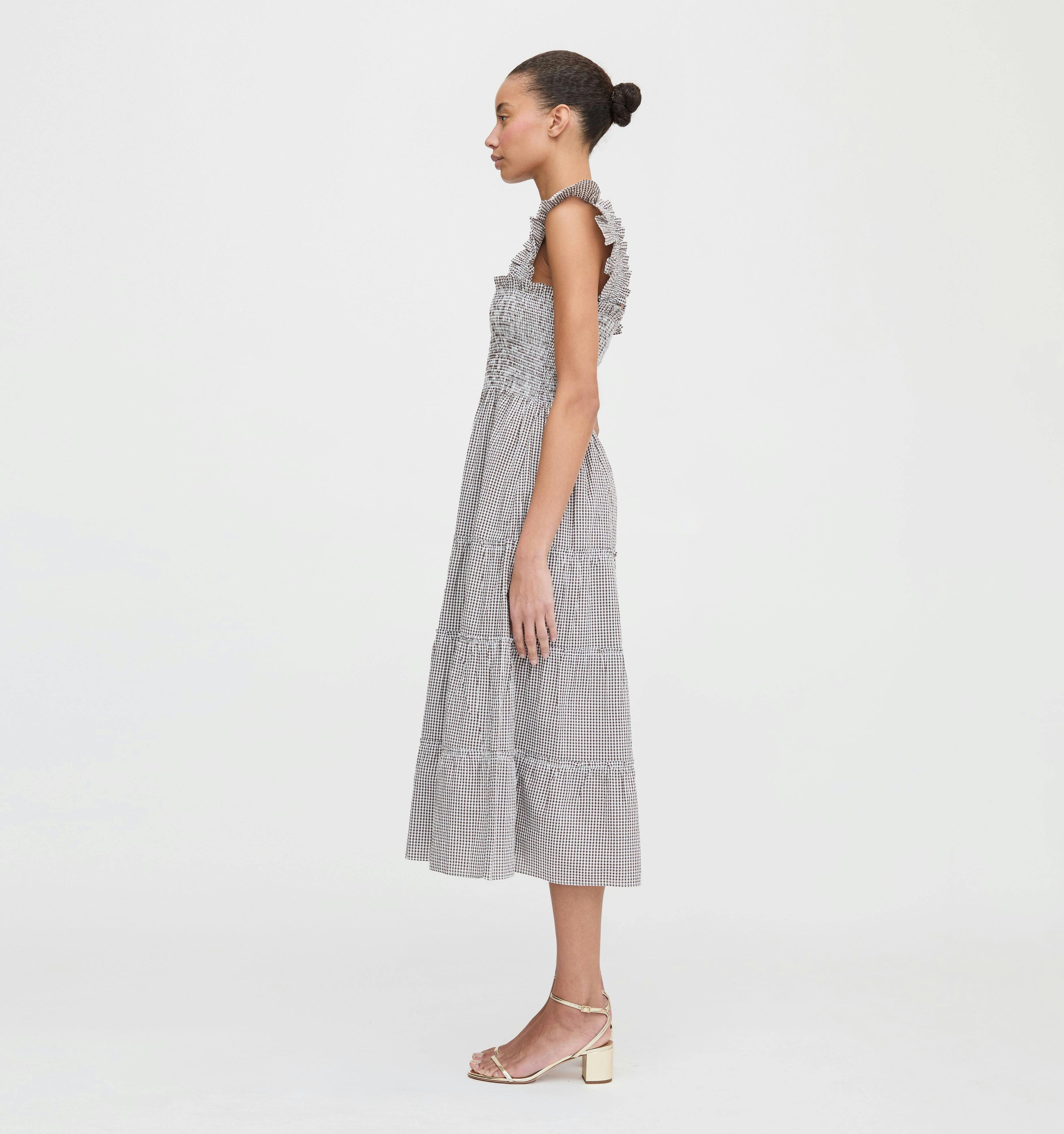 The Ellie Nap Dress - Chocolate Gingham