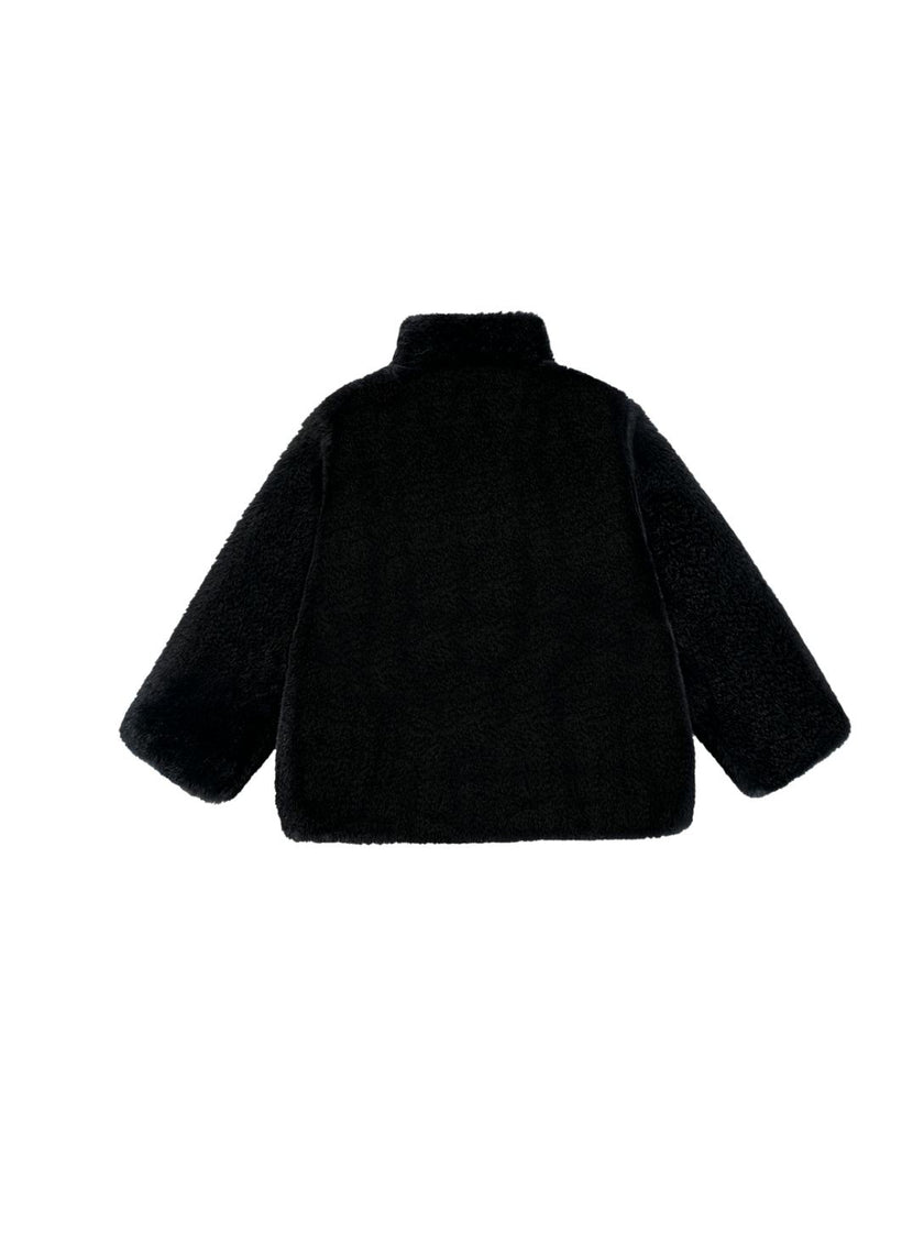 Sadie Faux Fur Coat, Black