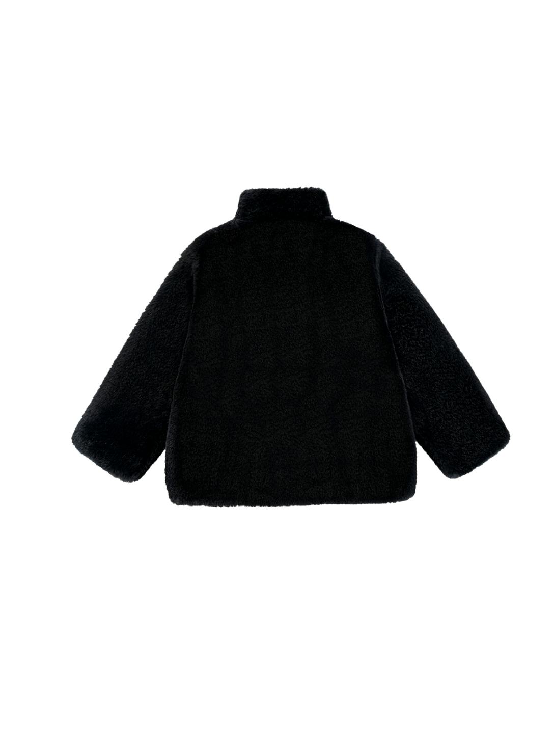 Sadie Faux Fur Coat, Black