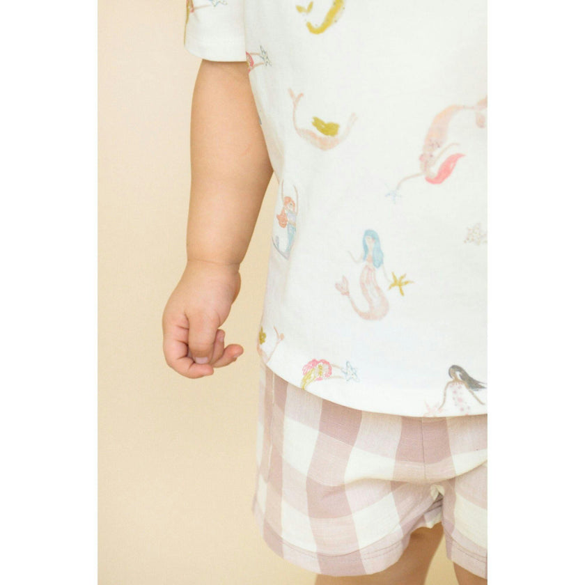 Dropped Shoulder Short Sleeve T-Shirt, Multi