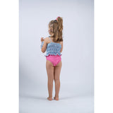 Pink Dots Smocked Swimsuit, Dots