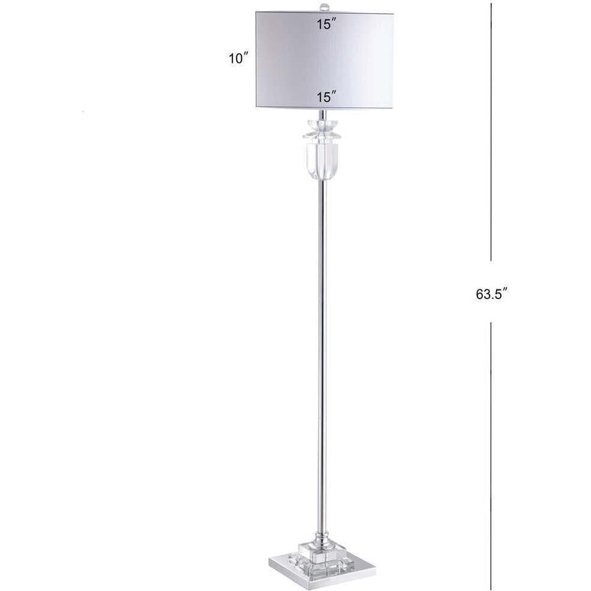 Aria 63" Crystal/Metal LED Floor Lamp