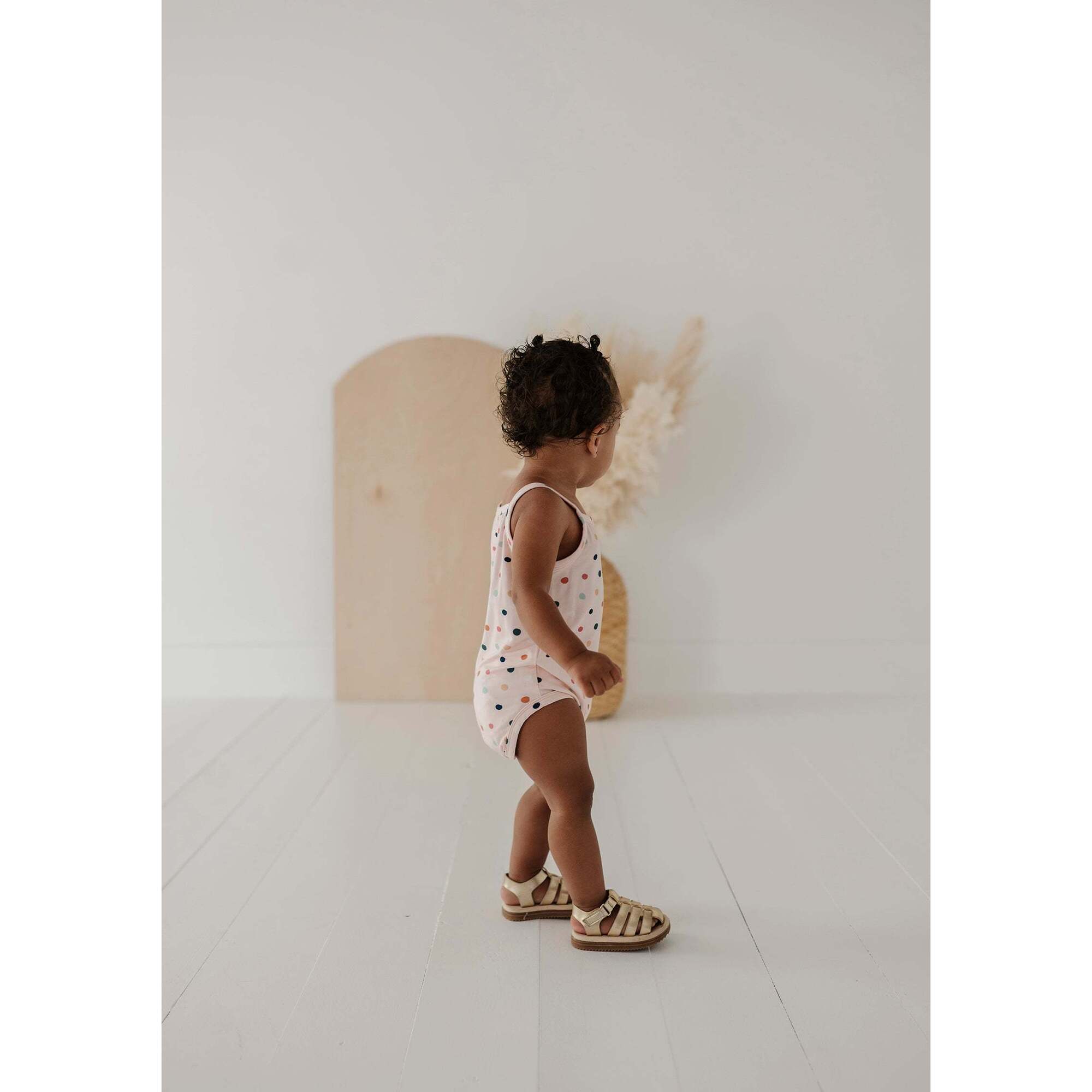 Tank Bodysuit Summer Polka Dots