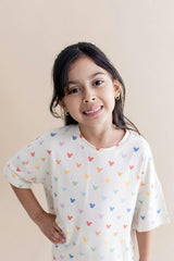 Toddler Biker Short Set in Pastel Mickey Mouse