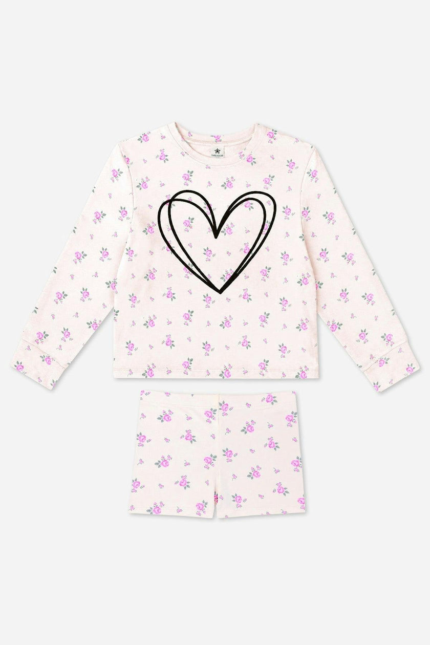 Simply Soft Long Sleeve Easy Tee & Tumble Short Lounge Set