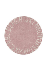 ABC Round Washable Rug