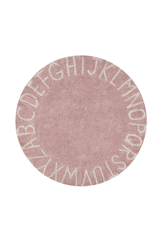 ABC Round Washable Rug