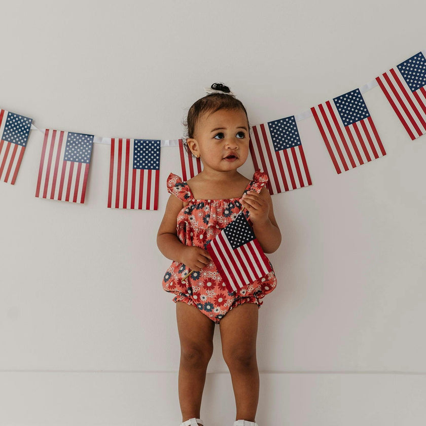 Baby Girl's Gauze Bubble Romper