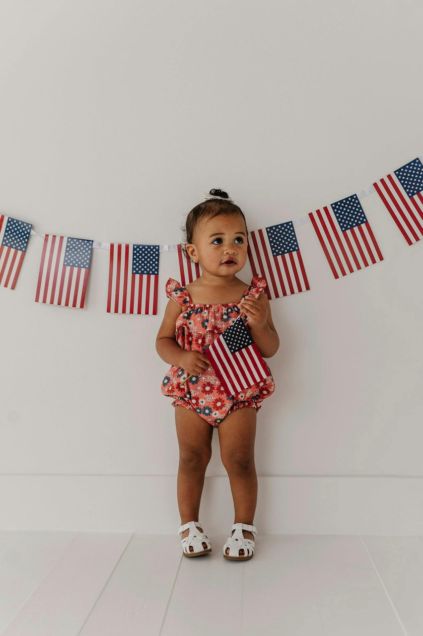 Baby Girl's Gauze Bubble Romper