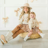 Gingham Printed Tulle Bow Baby Headband