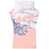 Pink & White Logo Dress