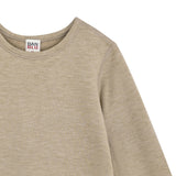Gray Solid Wool-Blend Pajama Set