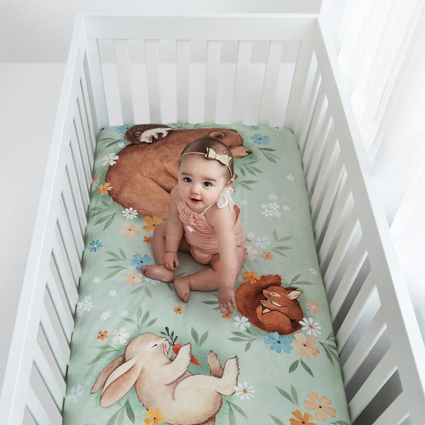 Enchanted Meadow Standard Crib Sheet