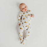 Bamboo Zip-Up Footie Pajama - Dozer