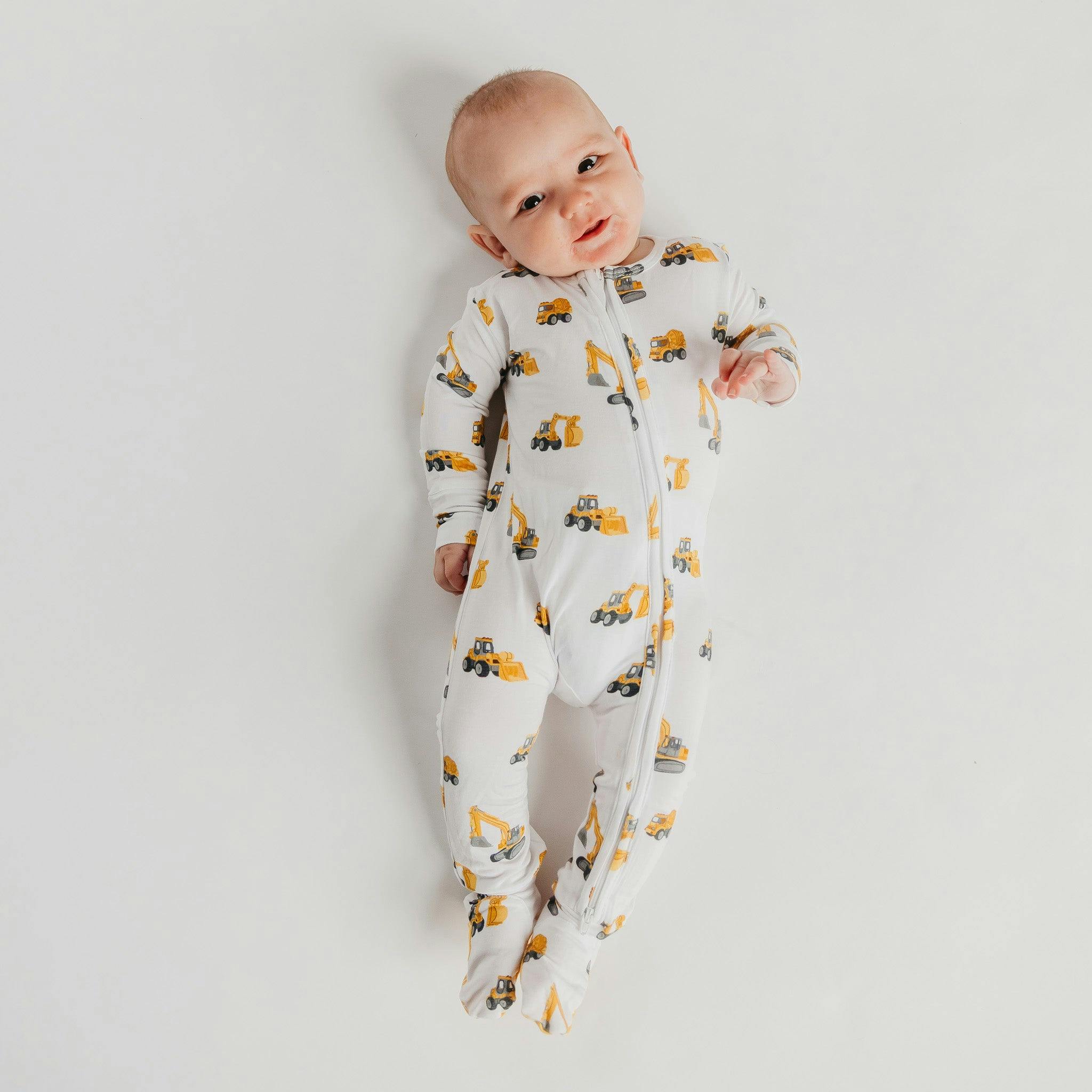 Bamboo Zip-Up Footie Pajama - Dozer