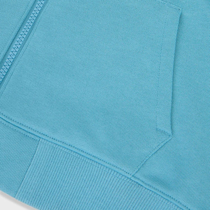 Relaxed Cotton Zip Up Hoodie