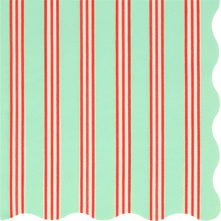Festive Stripe Large Napkins