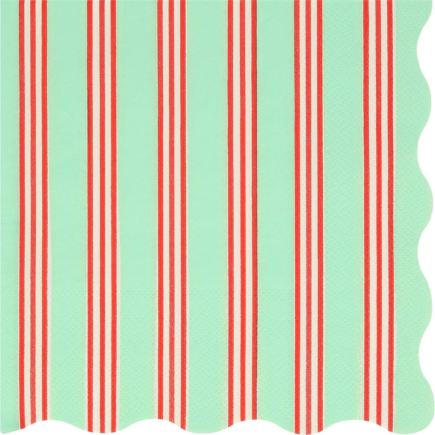 Festive Stripe Large Napkins