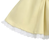 Light Yellow Ruffle Skirt Set