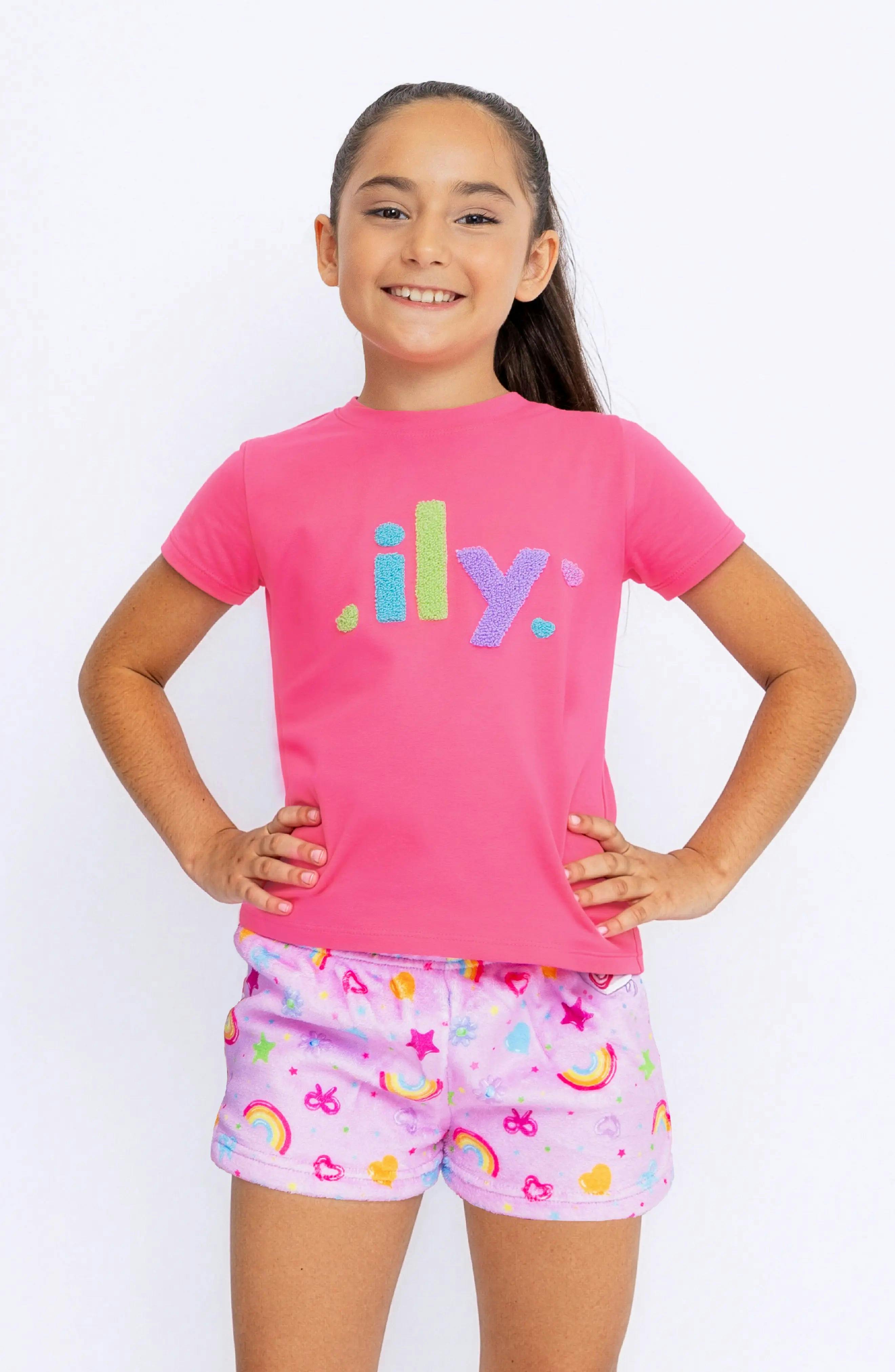 ILY Applique Short Sleeve Tee