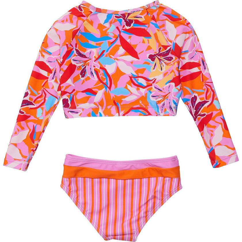 UPF50+ Sustainable Crop Long Sleeve Rashguard Set