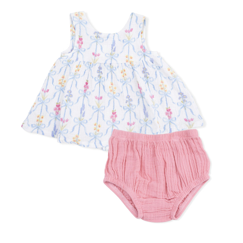 Ribbon Bouquets - Dress with Bow and Bloomer