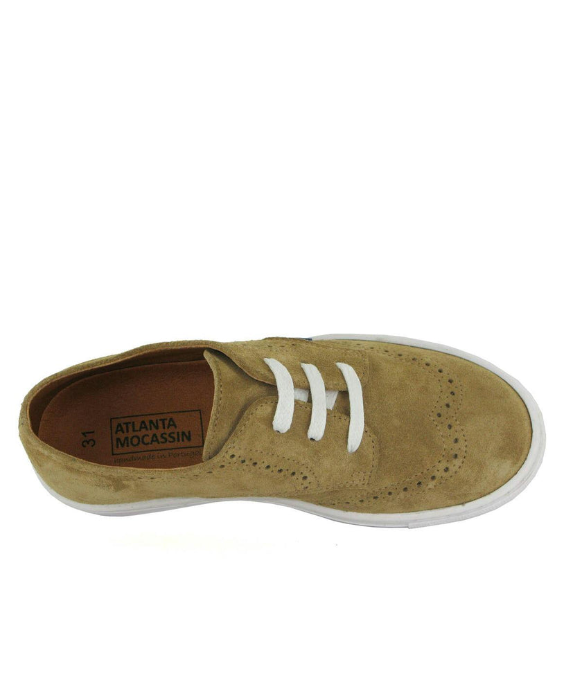 Oxford Tennis in Suede, Beige