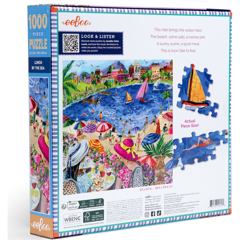 Piece&Love: Lunch by the Sea - 1000 pc Puzzle