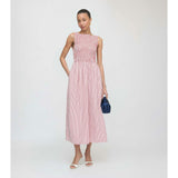 The Cosima Nap Dress - Red Ticking Stripe