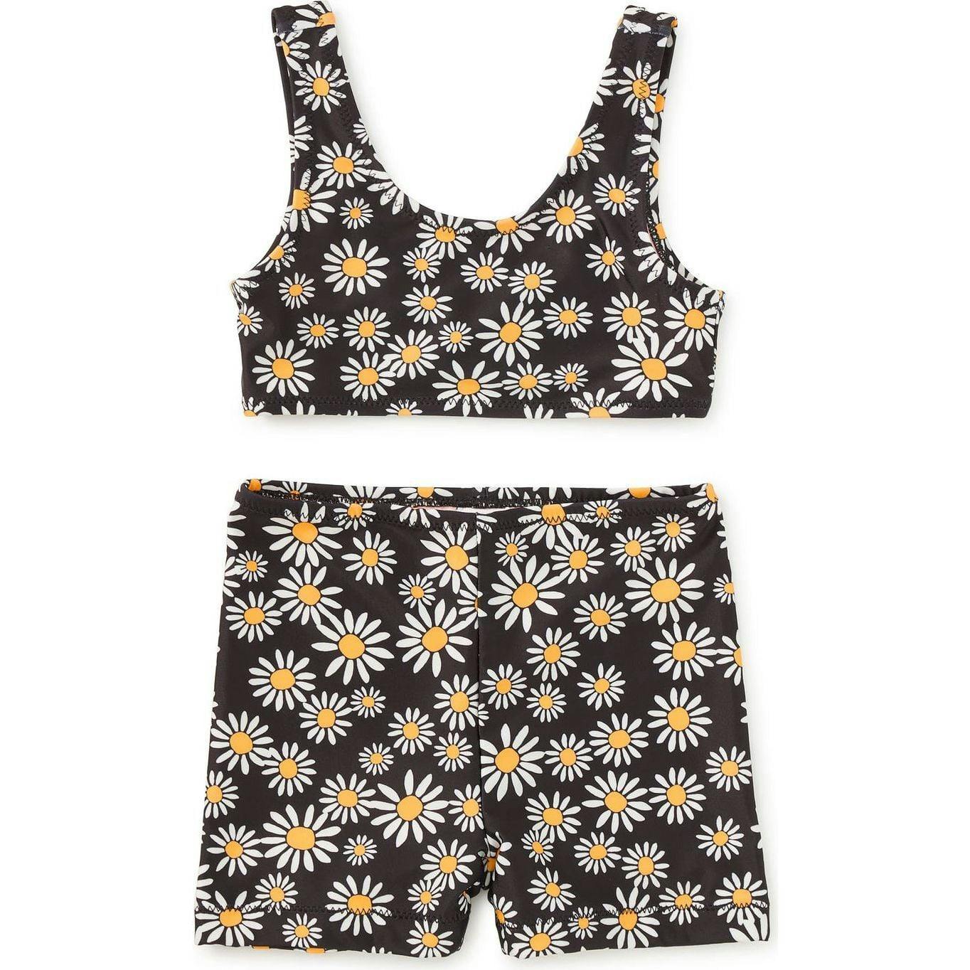 Tankini & Board Shorts Swim Set, Black