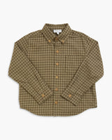 Ralph Shirt Green Brown Check