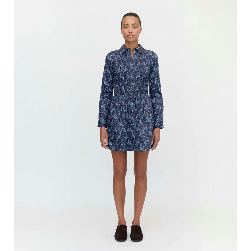 The Mira Dress - Navy Cala Paisley