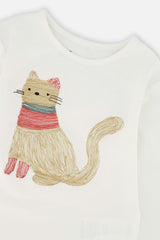 Organic Cotton Long Sleeve T-Shirt Off-White