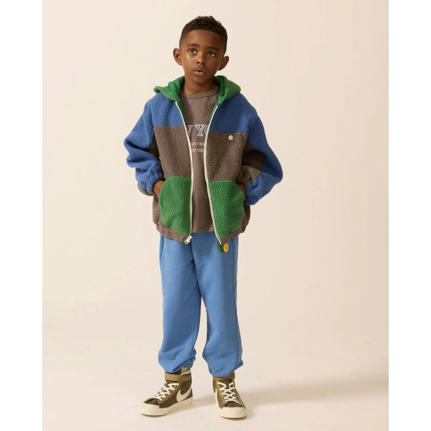 Polar Fleece Zip Up in Blue Note