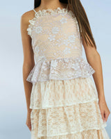 Tanya Lace Frill Maxi Dress