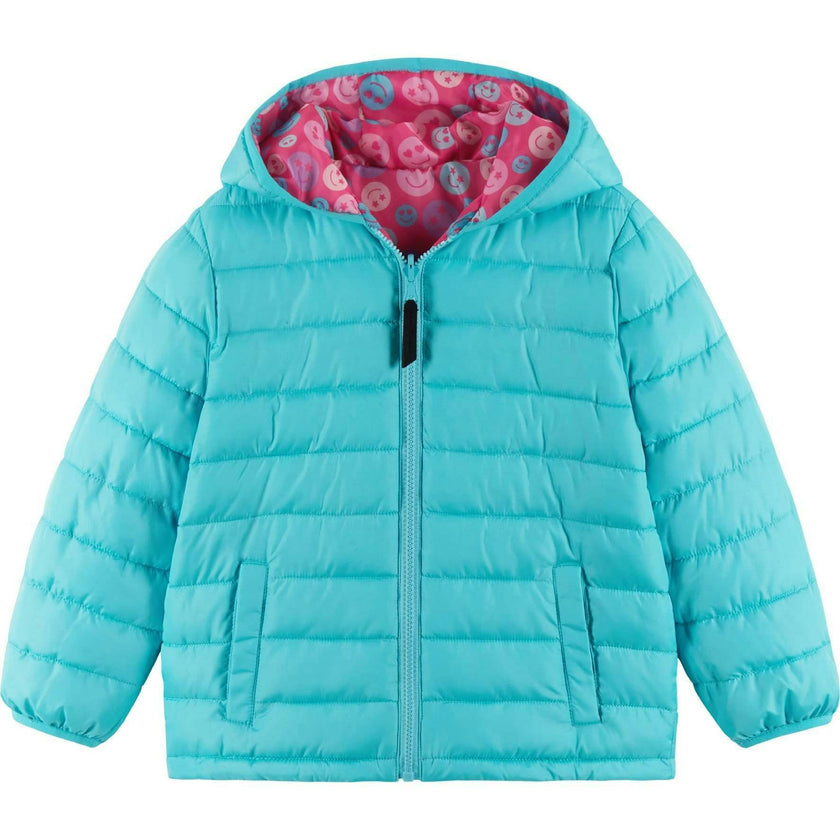 Kids Printed Reversible Puffer Jacket