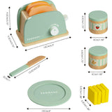 Little Chef Frankfurt Wooden Toaster Play Kitchen Accessories