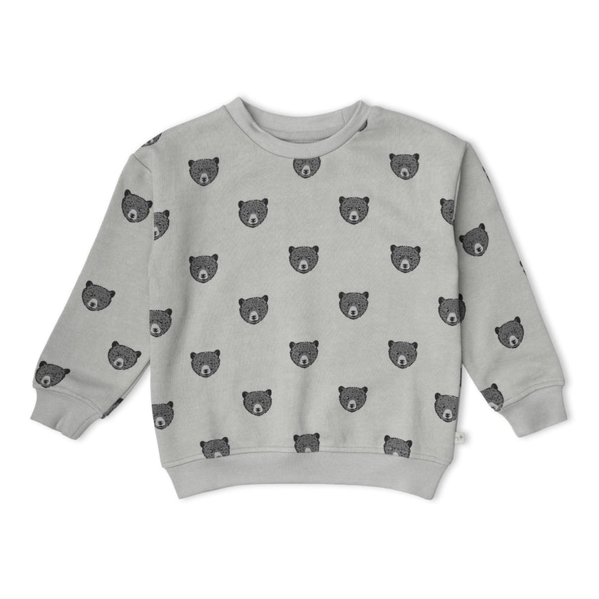 Organic Fleece Sweatshirt - Woodland Bear