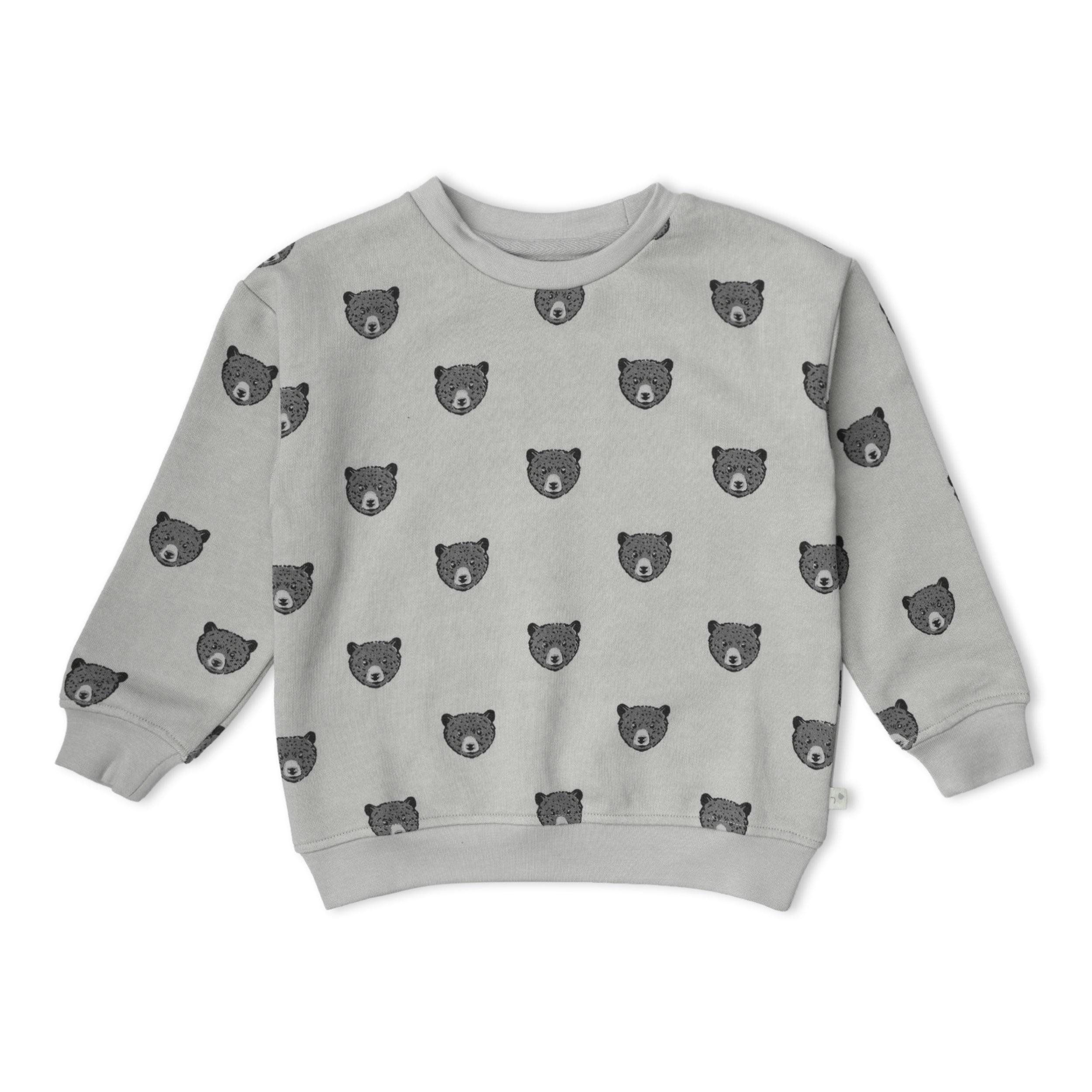 Organic Fleece Sweatshirt - Woodland Bear