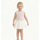 Pink Lace Skirt Set