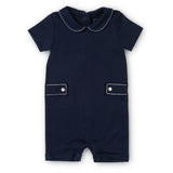 Henry Boys' Shortall - Navy with White Stitch