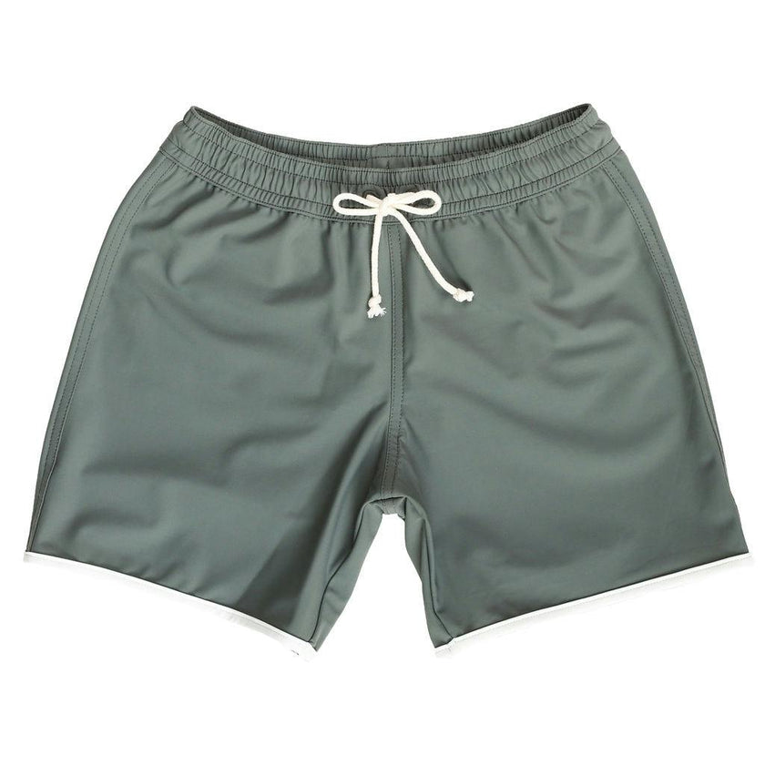 Tommaso Swim Shorts Sage Green And Ivory
