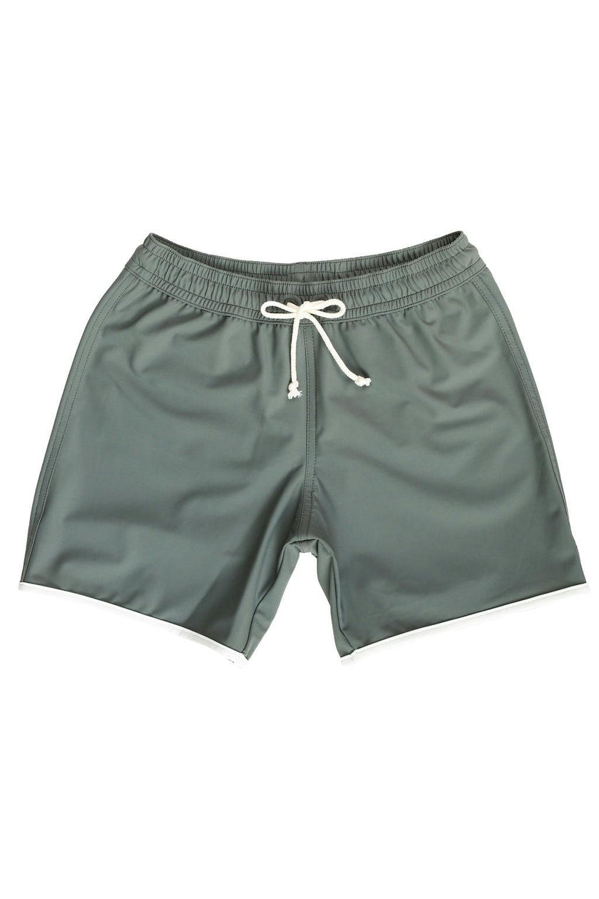 Tommaso Swim Shorts Sage Green And Ivory