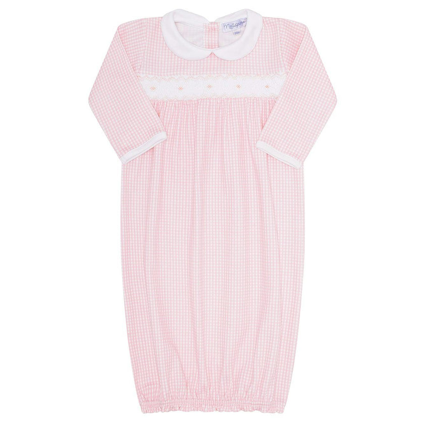 Gingham Smocked Gown