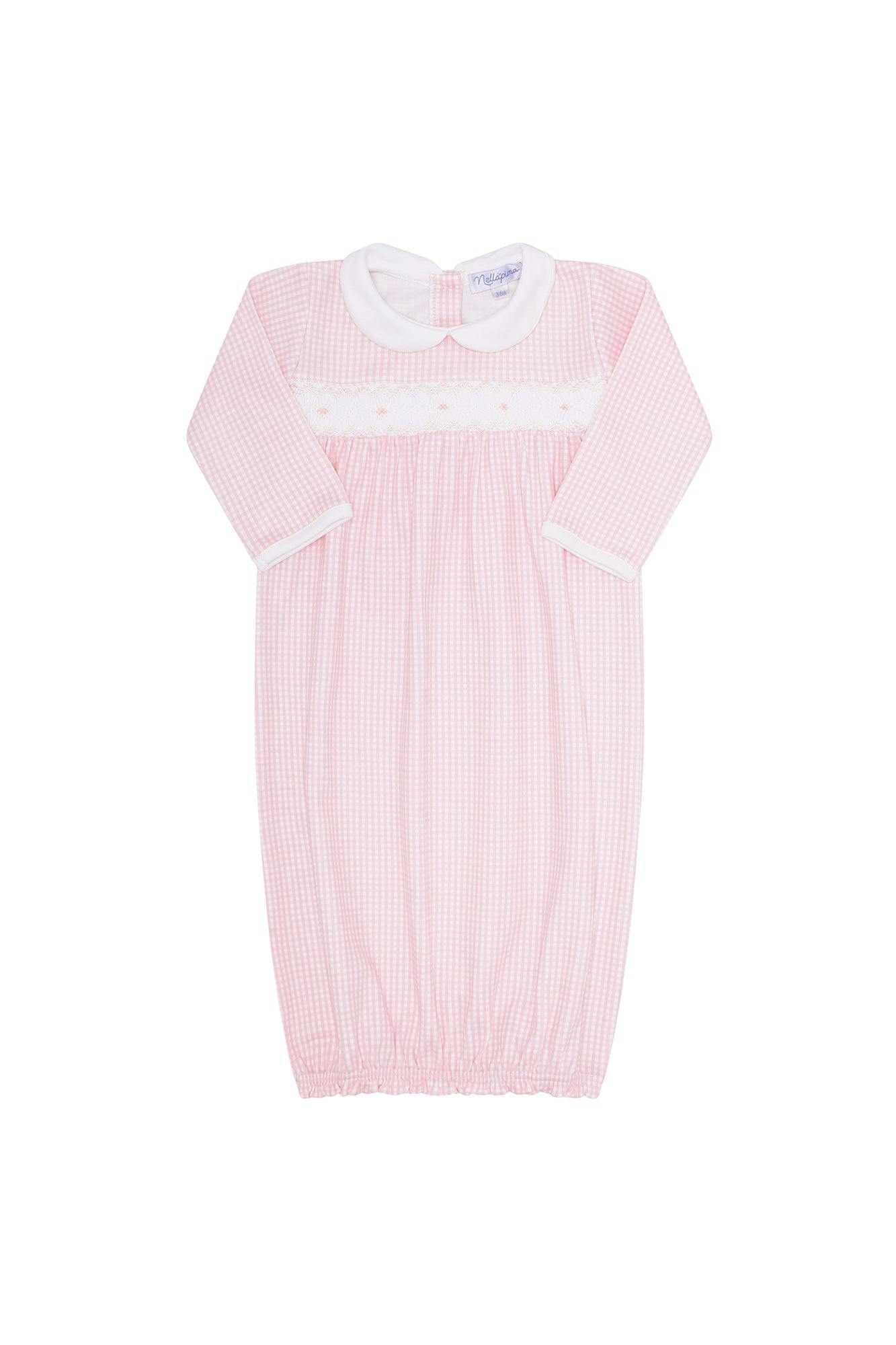 Gingham Smocked Gown