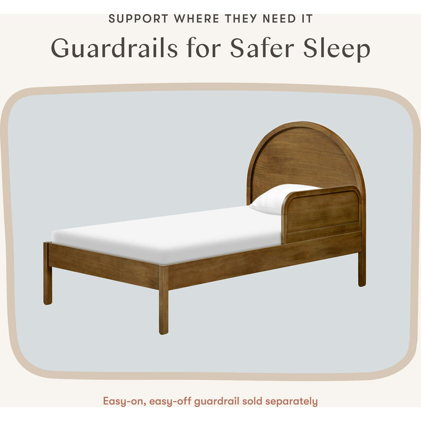 Bondi Twin Bed in Natural Walnut